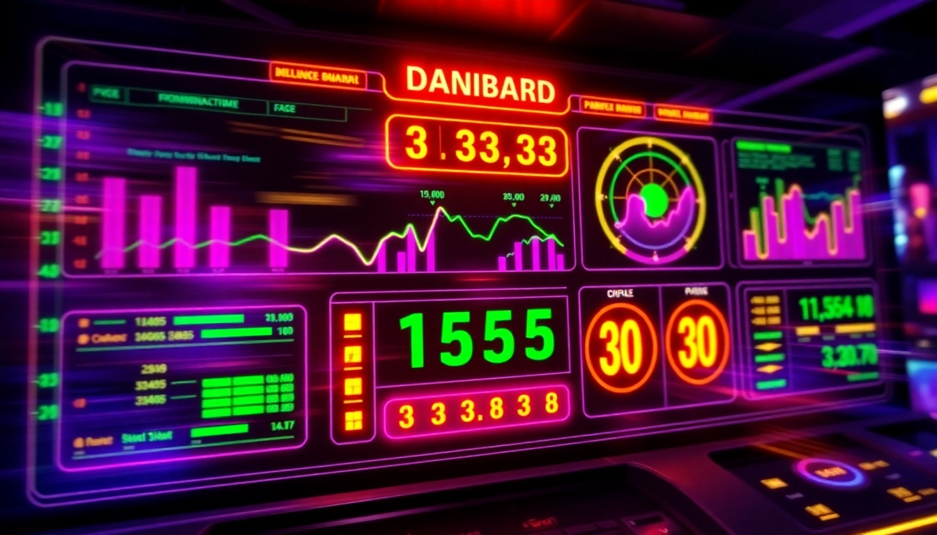 Dynamic 천안출장안마 live dashboard with neon effects