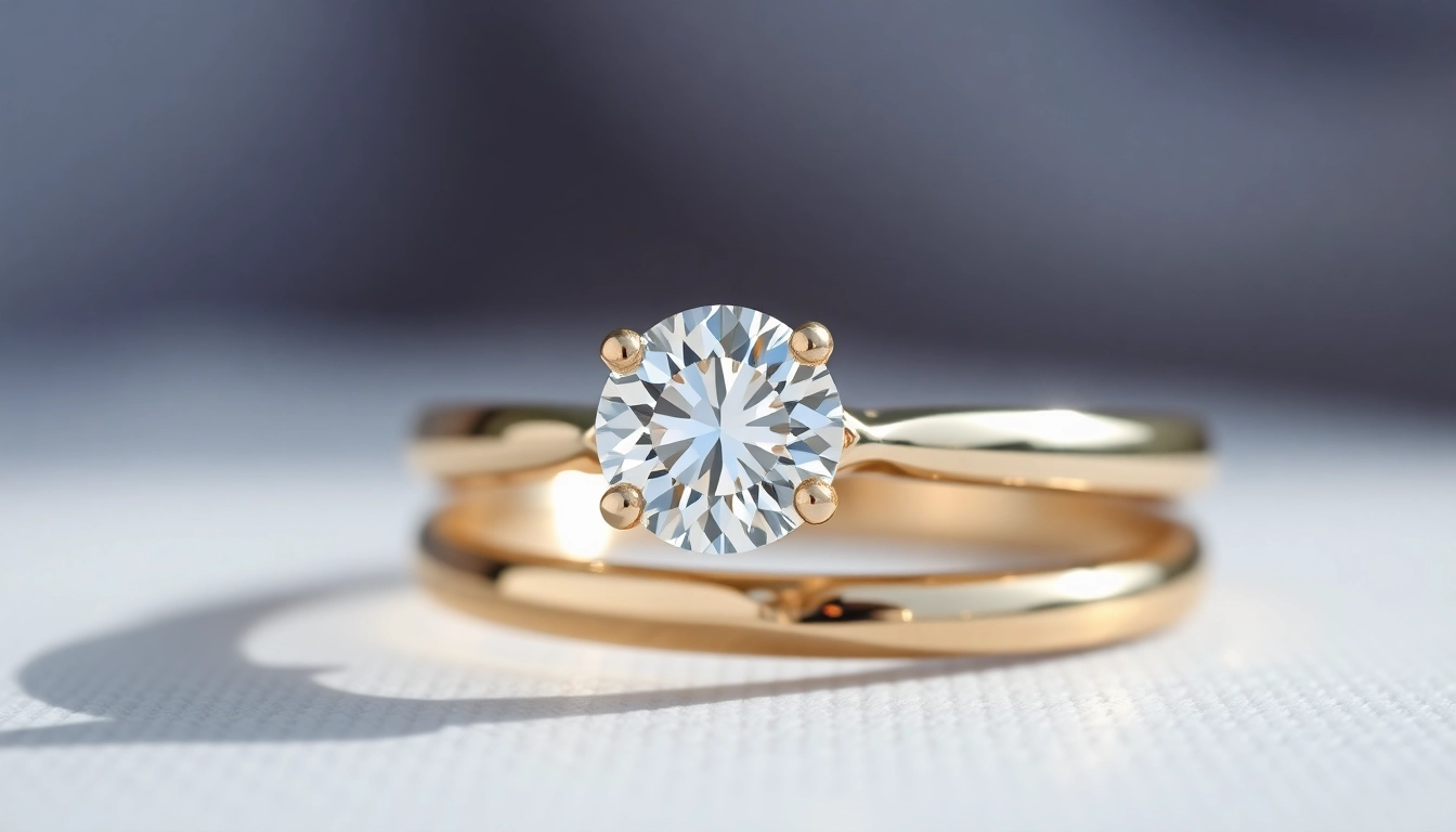 Classic engagement rings with sparkling solitaire diamonds on elegant bands, perfect for proposals.