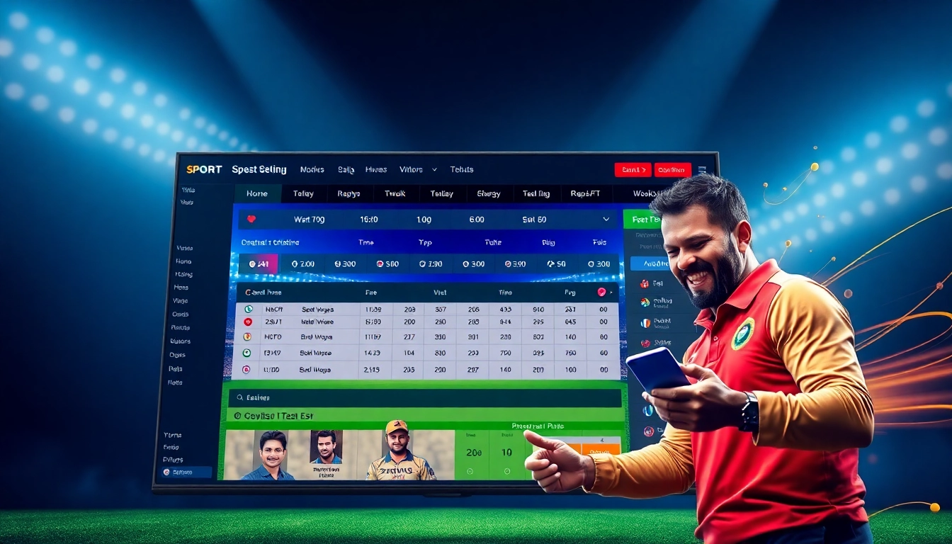 Kheloyar online betting platform showing cricket match and mobile interface for users