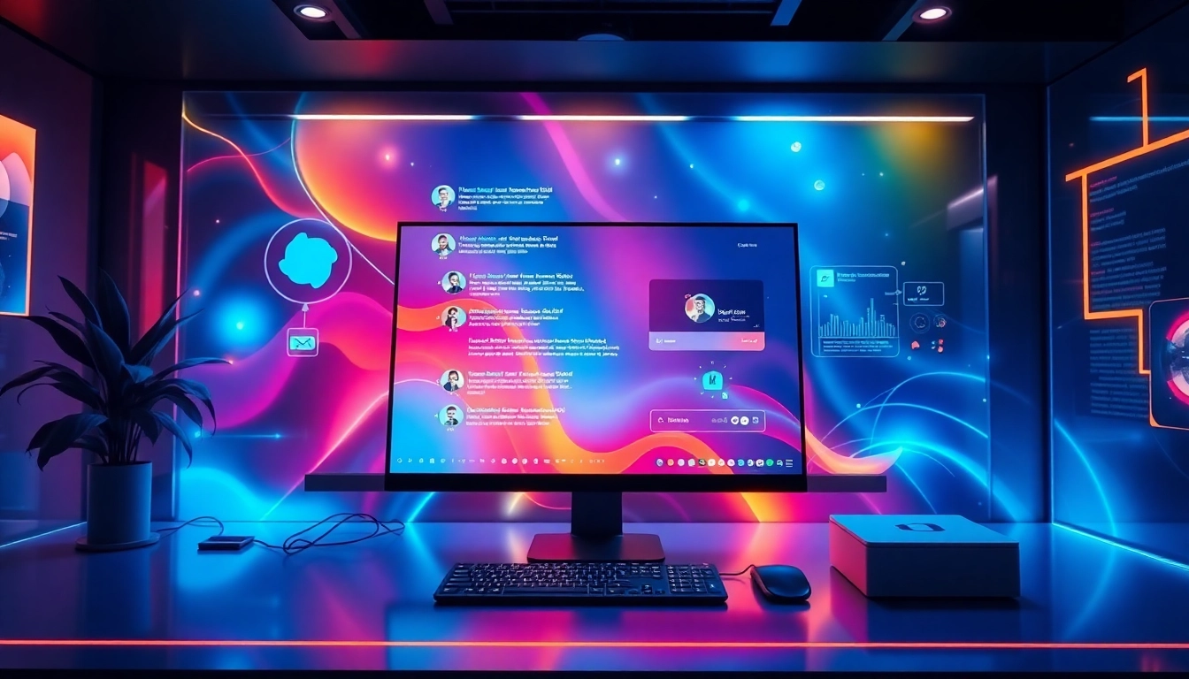 Engaging chat platform interface demonstrating real-time messaging for user interaction and