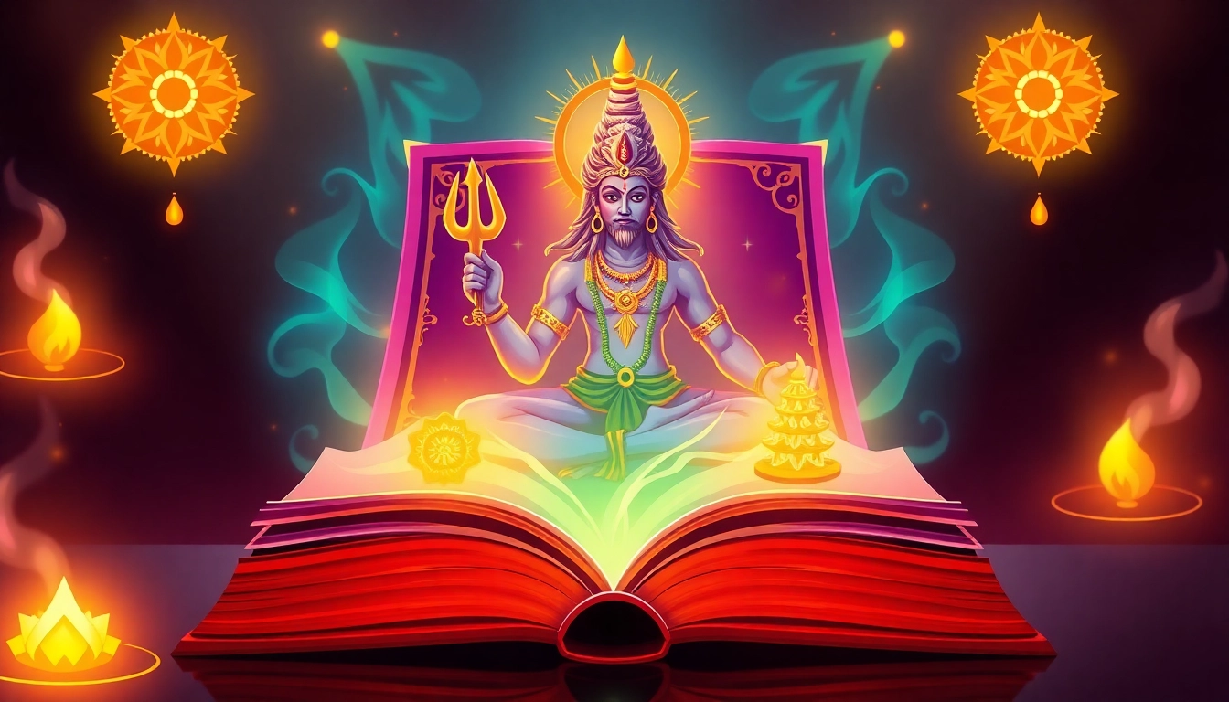 Mahadev book image showcasing a digital concept of Indian betting platform with spiritual
