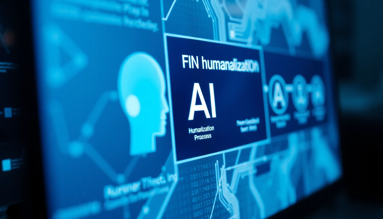 AI Humanizer skillfully transforming AI text into natural writing using advanced processing